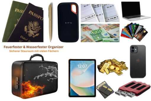 Feuerfeste Dokumententasche Groß