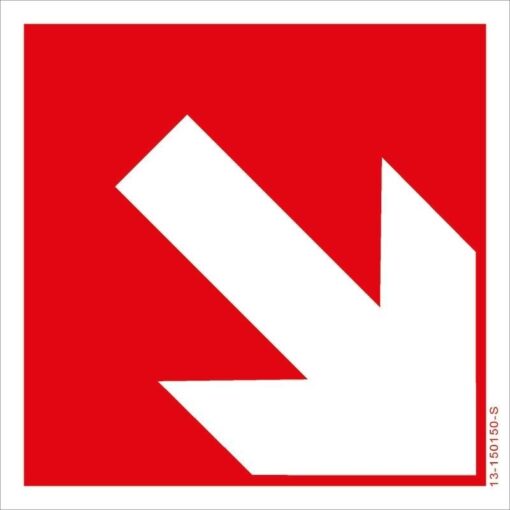 brandschutzschild-richtungsangabe-aufwaerts-abwaerts-bgv-a8-f02